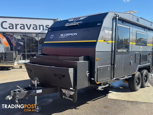 2025 JB Caravans Scorpion Sting 20'6 Rear Door Cafe