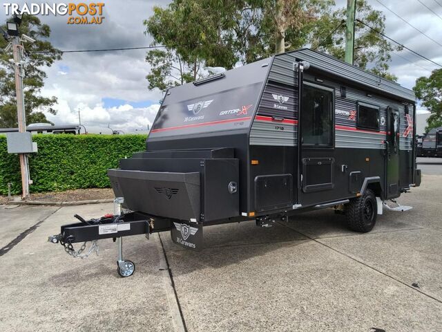 2026 JB Caravans Gator X 17'10 Rear Door L-Shape Lounge
