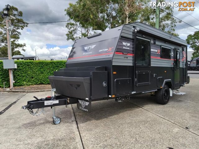 2026 JB Caravans Gator X 17'10 Rear Door L-Shape Lounge