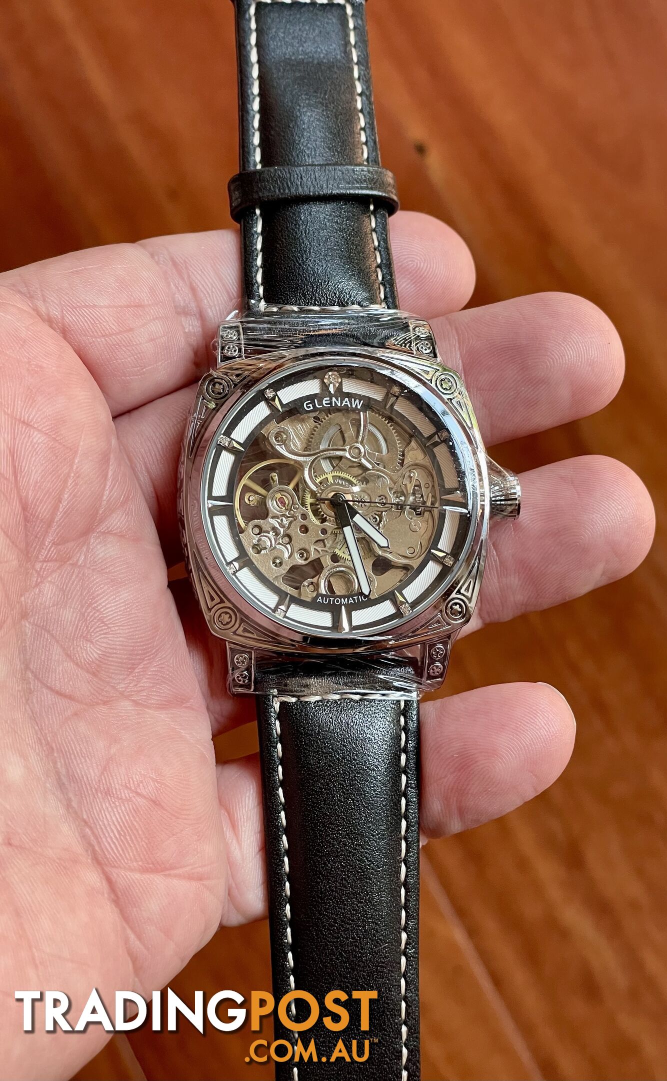 Brand New Watch for sale - Skeleton Design, Engraved Case, Automatic Mechanical Movement