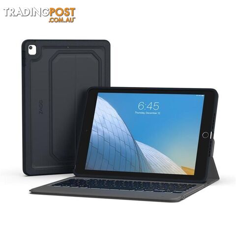 Mophie ZAGG Rugged Messenger Keyboard for Apple iPad 10.2 7th Gen (2019) - Charcoal Black - Mophie - 103104693 - 840056113091