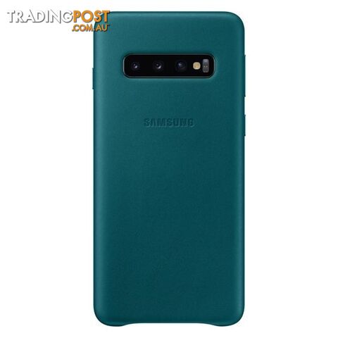 Samsung Leather Cover suits Galaxy S10 (6.1") - Green - Samsung - EF-VG973LGEGWW - 8801643644550