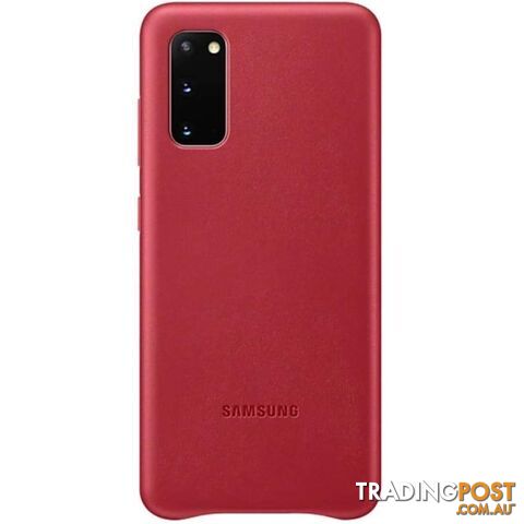 Samsung Galaxy S20 Leather Cover - Red - Samsung - EF-VG980LREGWW - 8806090227394