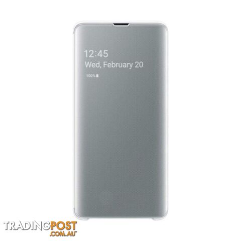 Samsung Clear View Cover for Galaxy S10 5G - White - Samsung - EF-ZG977CWEGWW - 8806090016837