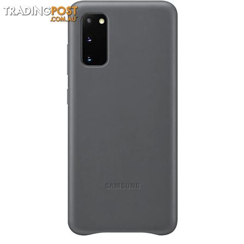 Samsung Galaxy S20 Leather Cover - Grey - Samsung - EF-VG980LJEGWW - 8806090283949