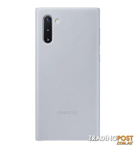 Samsung Galaxy Note 10 Leather Cover - Grey - Samsung - EF-VN970LJEGWW - 8806090027727