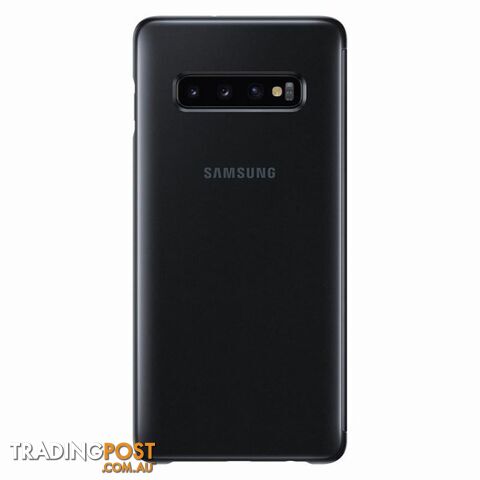 Samsung Clear View Cover suits Galaxy S10+ (6.4") - Black - Samsung - EF-ZG975CBEGWW - 8801643651305