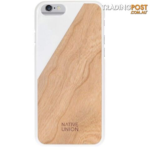 Native Union Clic Wooden for iPhone 6/6s/7/8 - White - Native Union - CLIC-WHT-WD-6-V2 - 846654010435