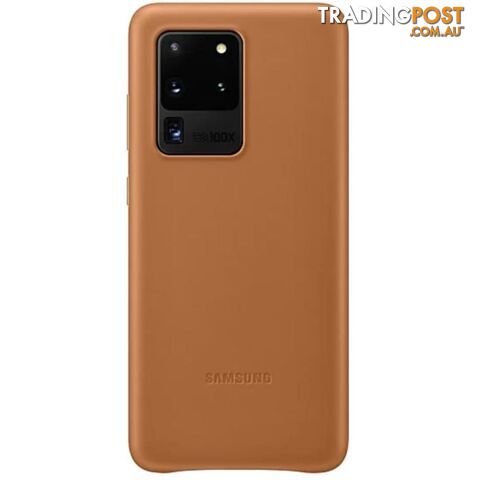 Samsung Galaxy S20 Ultra Leather Cover - Brown - Samsung - EF-VG988LAEGWW - 8806090227295