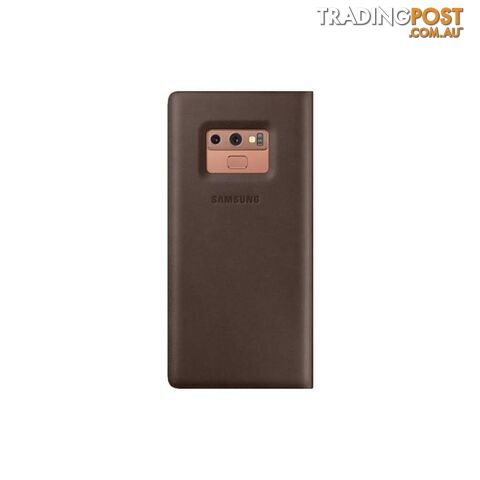 Samsung Leather Wallet Cover suits Samsung Galaxy Note 9 - Brown - Samsung - EF-WN960LAEGWW - 8801643395209