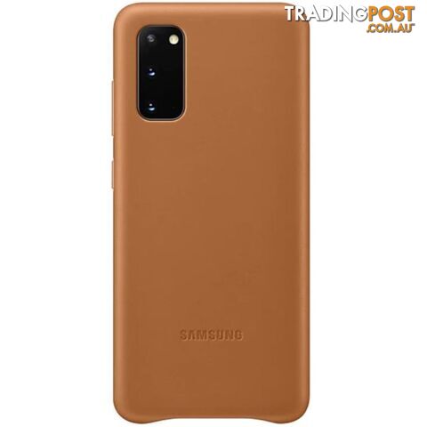 Samsung Galaxy S20 Leather Cover - Brown - Samsung - EF-VG980LAEGWW - 8806090227462