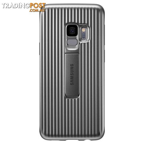 Samsung Galaxy S9 Protective Rugged Standing Cover - Grey / Silver - Samsung - EF-RG960CSEGWW - 8801643105563