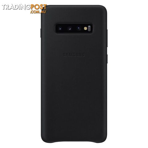 Samsung Leather Cover suits Galaxy S10+ (6.4") - Black - Samsung - EF-VG975LBEGWW - 8801643644475