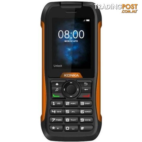 Konka RP1 Tough Phone IP68 3G - Black / Orange (Australian Stock) - Konka - 10903005 - 6941202906636