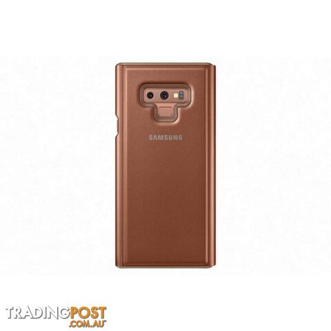 Samsung Clear View Standing Cover suits Samsung Galaxy Note 9 - Brown - Samsung - EF-ZN960CAEGWW - 8801643341305