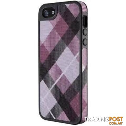 Speck FabShell for iPhone SE/5/5S Case - MegaPlaid Mulberry/Black New - Speck - SPK-A0762 - 875912019675
