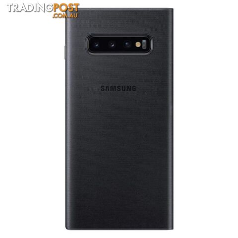 Samsung LED View Cover Case suits Galaxy S10+ (6.4") - Black - Samsung - EF-NG975PBEGWW - 8801643648763