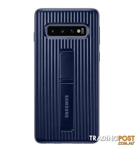 Samsung Protective Standing Cover suits Galaxy S10 (6.1") - Blue Black - Samsung - EF-RG973CBEGWW - 8801643641672