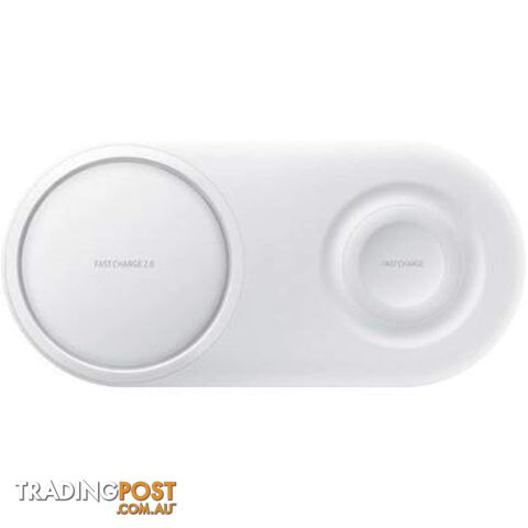 Samsung Wireless Charger Ultra Fast Duo Pad Phone and Watch - White - Samsung - EP-P5200TWEGAU - 8801643701284
