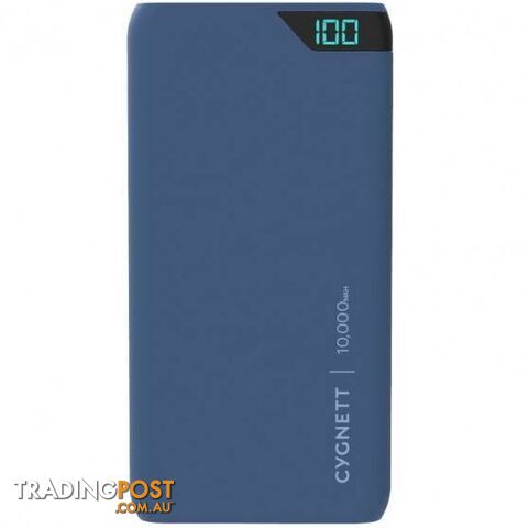 Cygnett ChargeUp Boost 10000mAh Power Bank - Navy - Cygnett - CY2505PBCHE - 848116019413