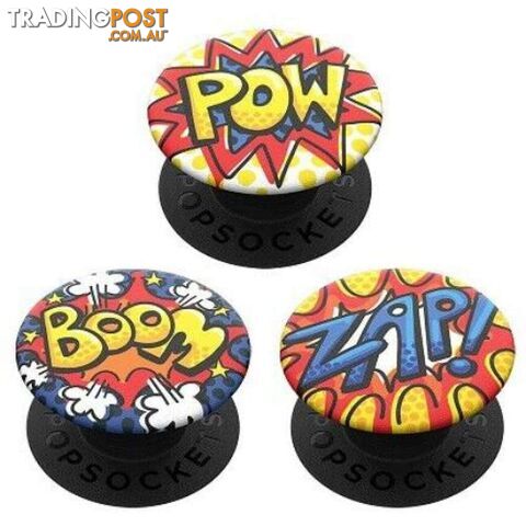 PopSockets PopMinis: Mini Grips for Phones & Tablets (3 Pack) - Comix Effects - Pop Sockets - 801430 - 842978148083
