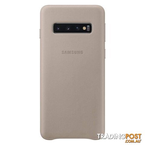 Samsung Leather Cover suits Galaxy S10 (6.1") - Grey - Samsung - EF-VG973LJEGWW - 8801643644543