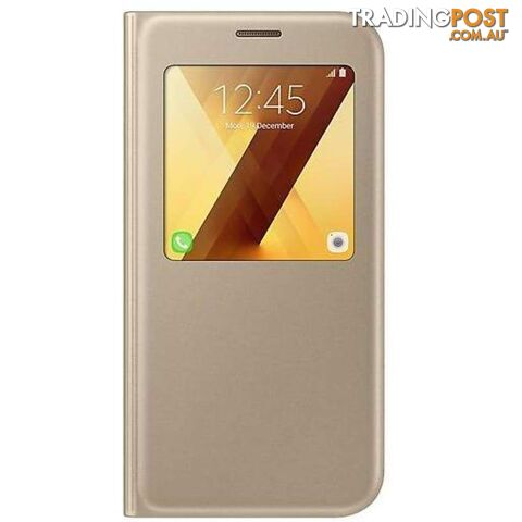 Samsung Galaxy A7 S-View Standing Cover - Gold - Samsung - EF-CA720PFEGWW - 8806088628608