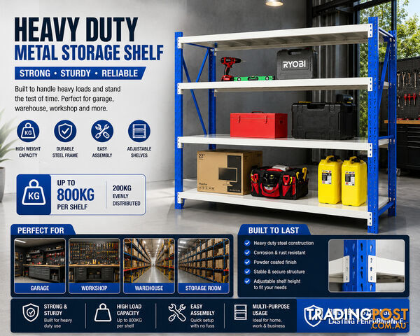 HEAVY DUTY SHELVING – STRONG, STURDY & BUILT TO LAST