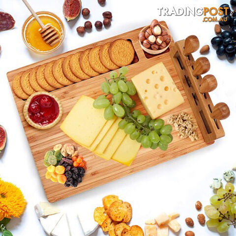 Cheese Board / Charcuterie 7 Piece Set with Vertical knives AU Stock PRICE DROP