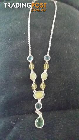 Lovely green stone necklace