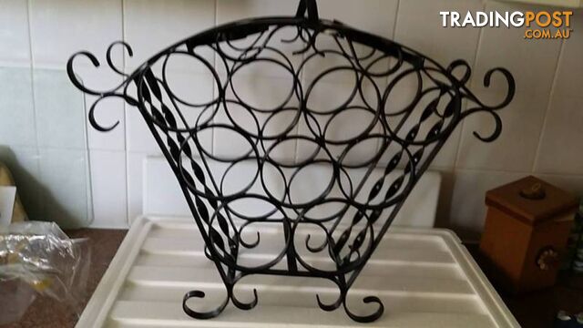 black wine rack