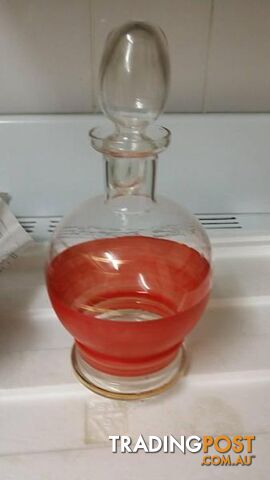 decanter with red band
