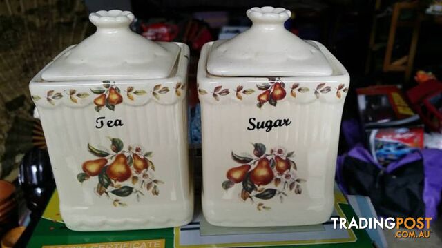 tea and sugar canisters