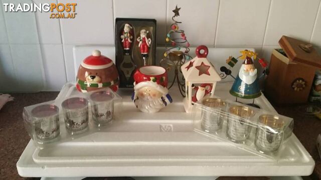 variety of Christmas ornaments