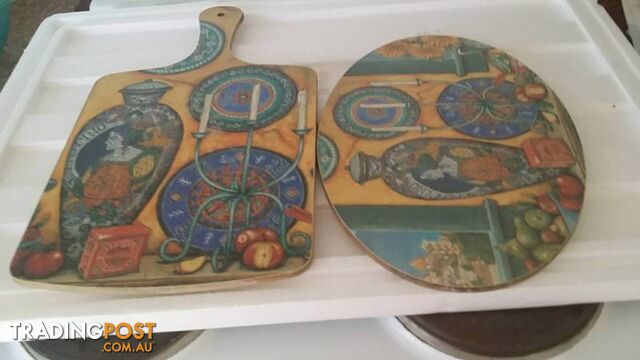 decorative bread board and placemat