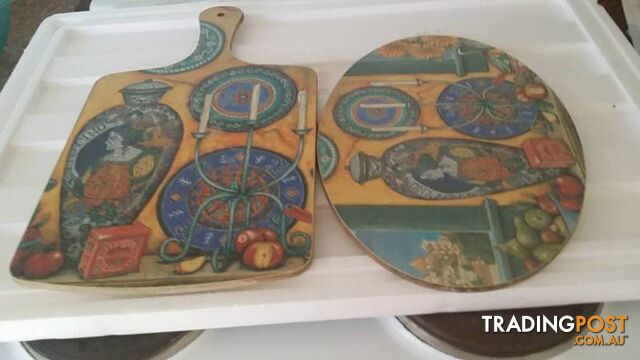decorative bread board and placemat