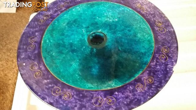 purple and blue cake stand