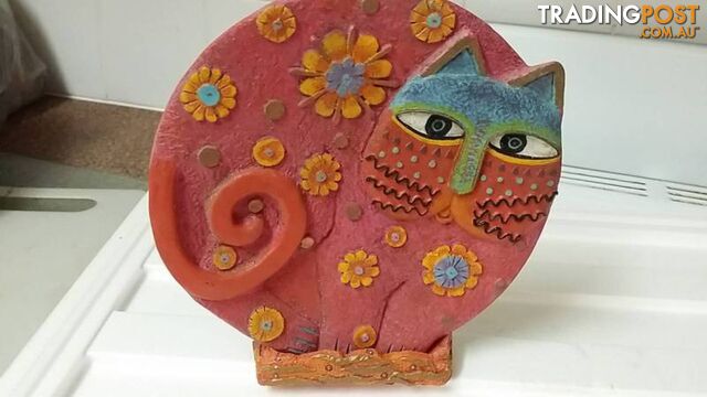 decorative cat plate