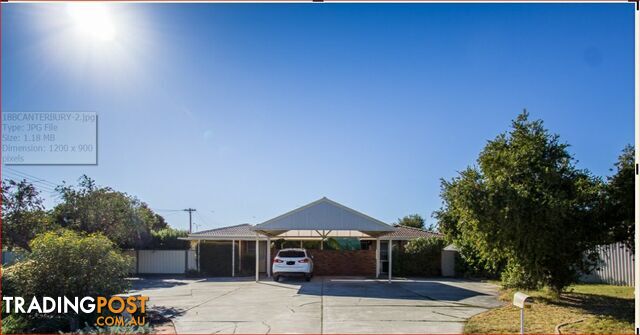 18B Canterbury Drive WILLETTON WA 6155