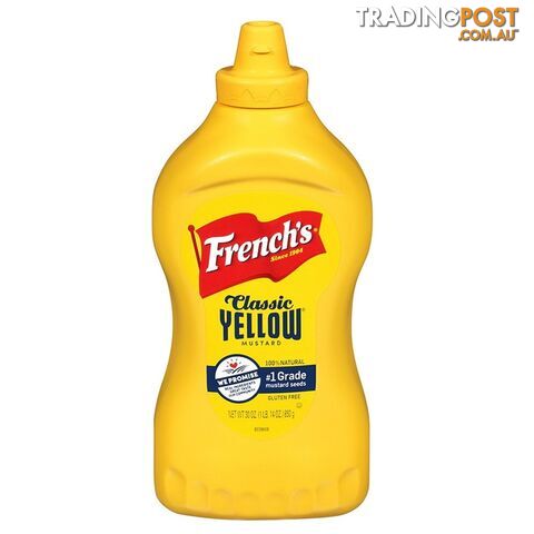 4 x FRENCH'S Classic Yellow Mustard, 850g. NB: best before 4/24.