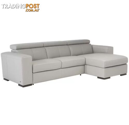 NATUZZIGROUP 2pc Italian Top Grain Leather Sectional Sofa Lounge With 3x Ma