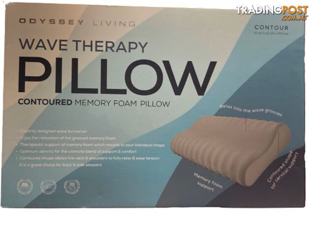 ODYSSEY LIVING Wave Therapy Pillow, Memory Foam.