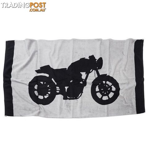 VICE & ANCHOR Beach Towel, 100% Cotton, Motorbike Design. Made in Australia