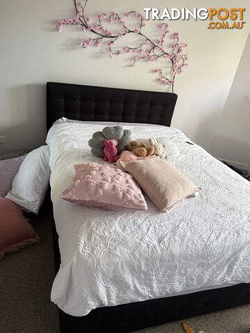 Temple & Webster Capri Double Gas Lift Storage Bed