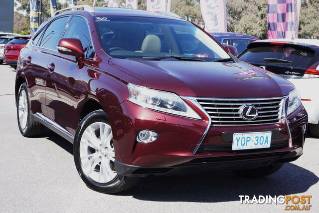 2013 LEXUS RX RX350 LUXURY GGL15R MY12 WAGON