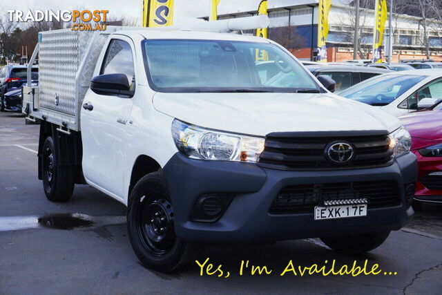 2022 TOYOTA HILUX WORKMATE 4X2 TGN121R CAB CHASSIS