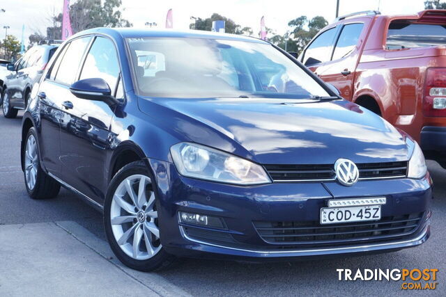 2013 VOLKSWAGEN GOLF 103TSI DSG HIGHLINE VII HATCHBACK