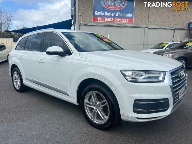 2018 Audi Q7 4M MY18 3.0 TDI Quattro (160kW) White 8 Speed Automatic Tiptronic Wagon