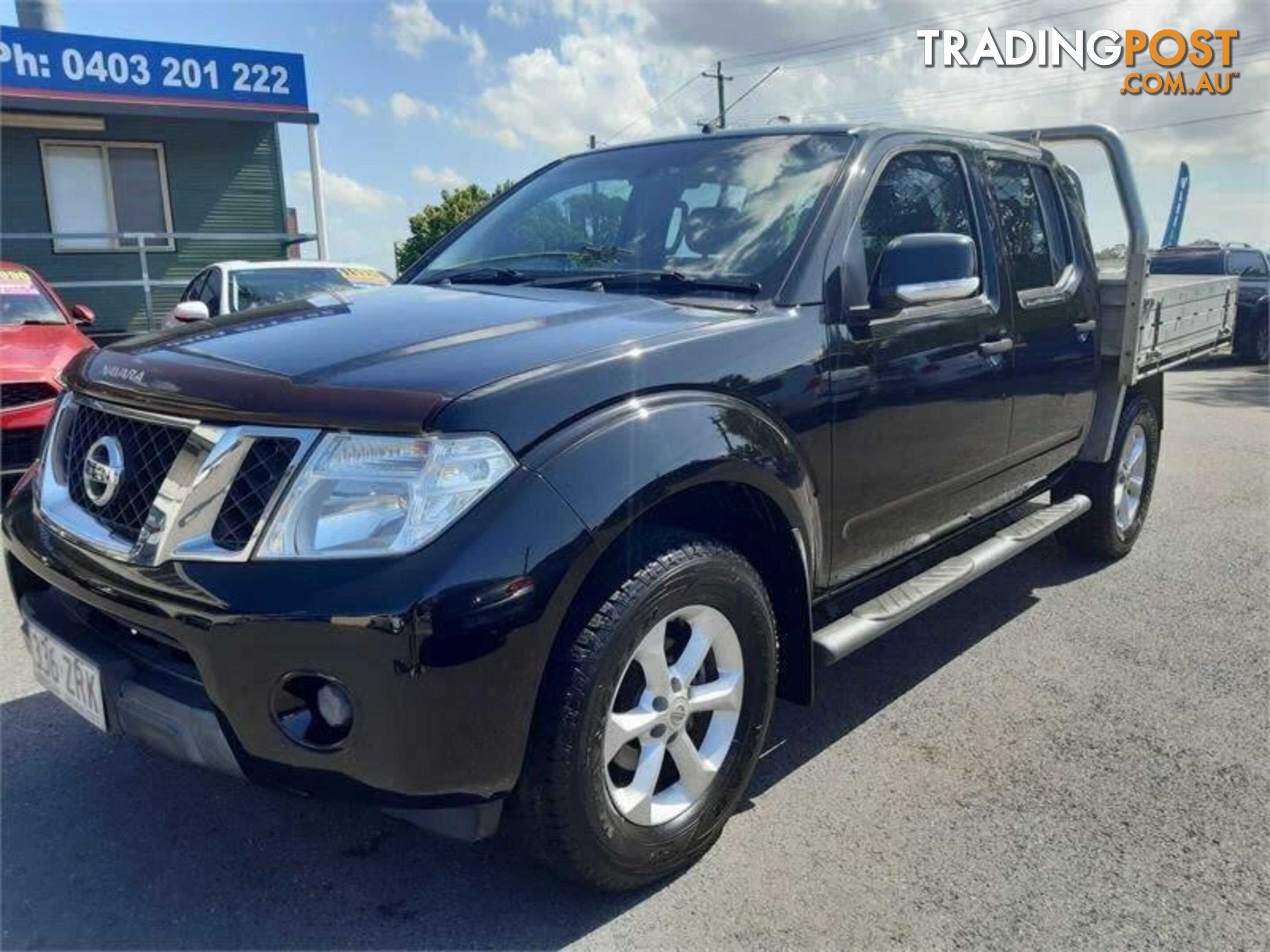 2013 Nissan Navara D40 MY12 ST (4x4) Black 6 Speed Manual Dual Cab Pick-up