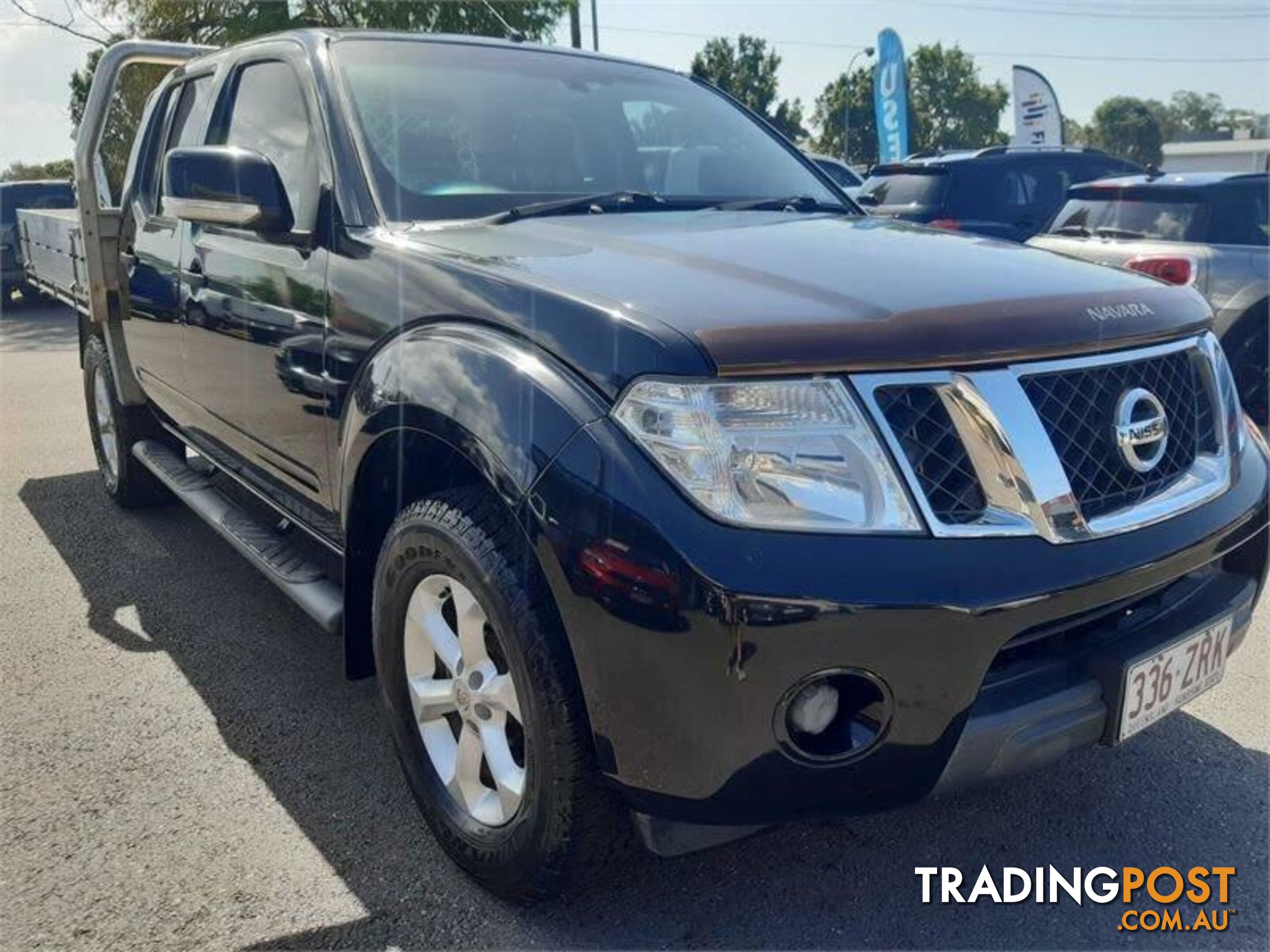 2013 Nissan Navara D40 MY12 ST (4x4) Black 6 Speed Manual Dual Cab Pick-up